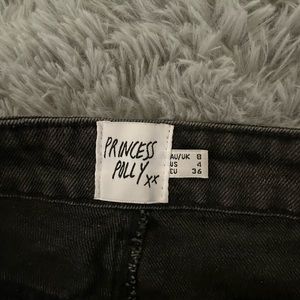 Size 4 black princess Polly jeans - barely worn
